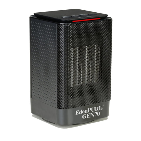 EdenPURE GEN70 swivel base directs heat toward seating areas.