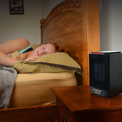 EdenPURE GEN70 compact footprint on desks and surfaces.
