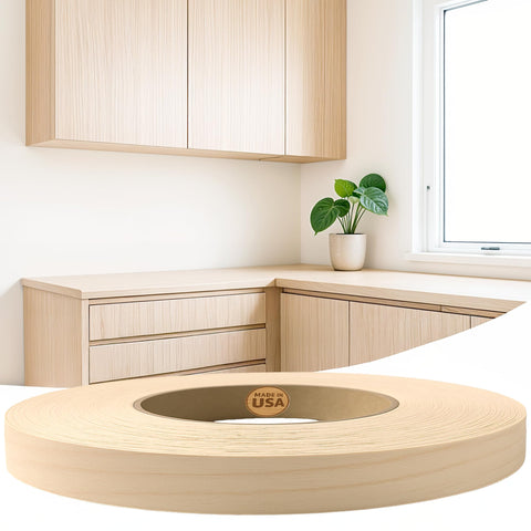 Edge Supply Birch 3-4in roll veneer showing clean grain for cabinet edges