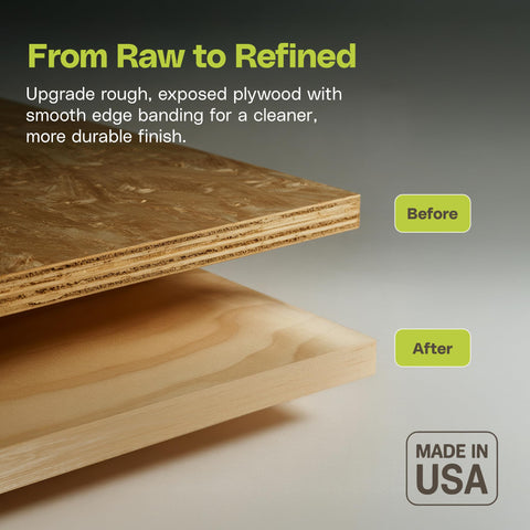 Edge Supply flexible birch veneer bending smoothly around curves