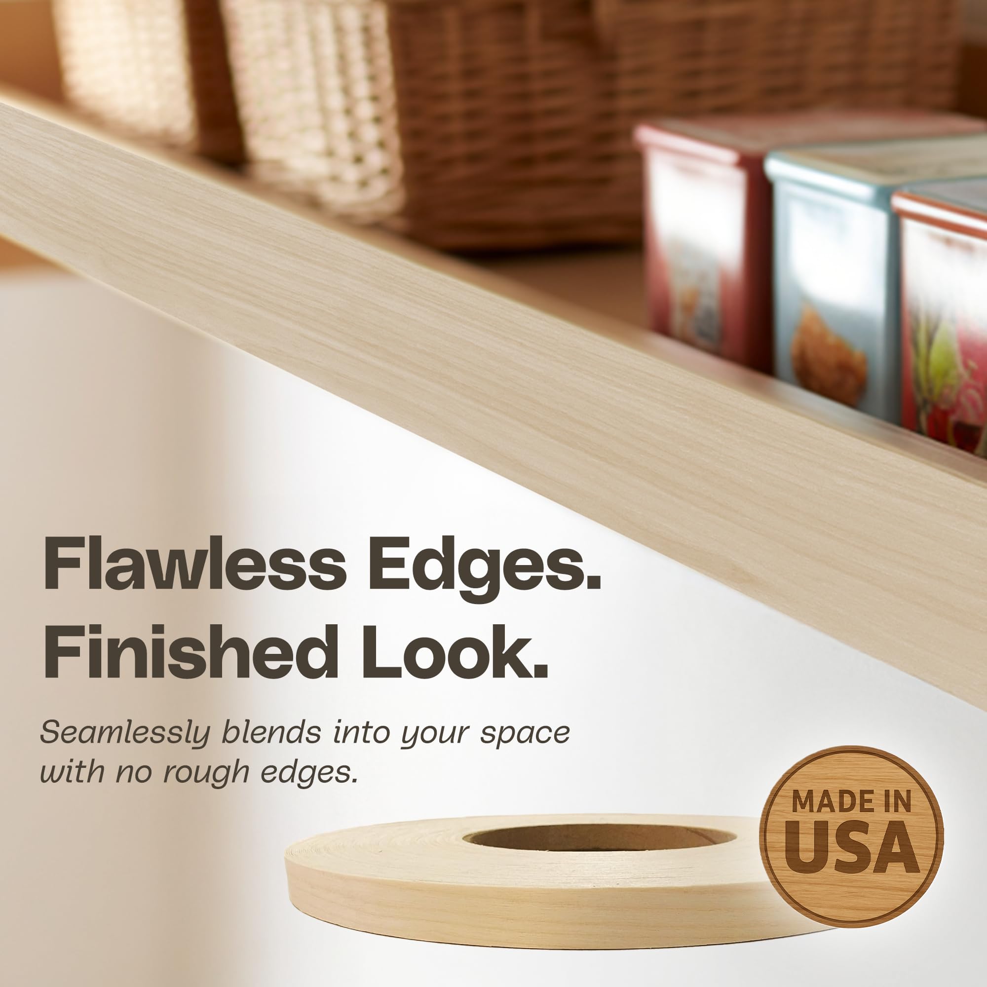 Edge Supply pre-glued iron-on adhesive closeup for quick bonding