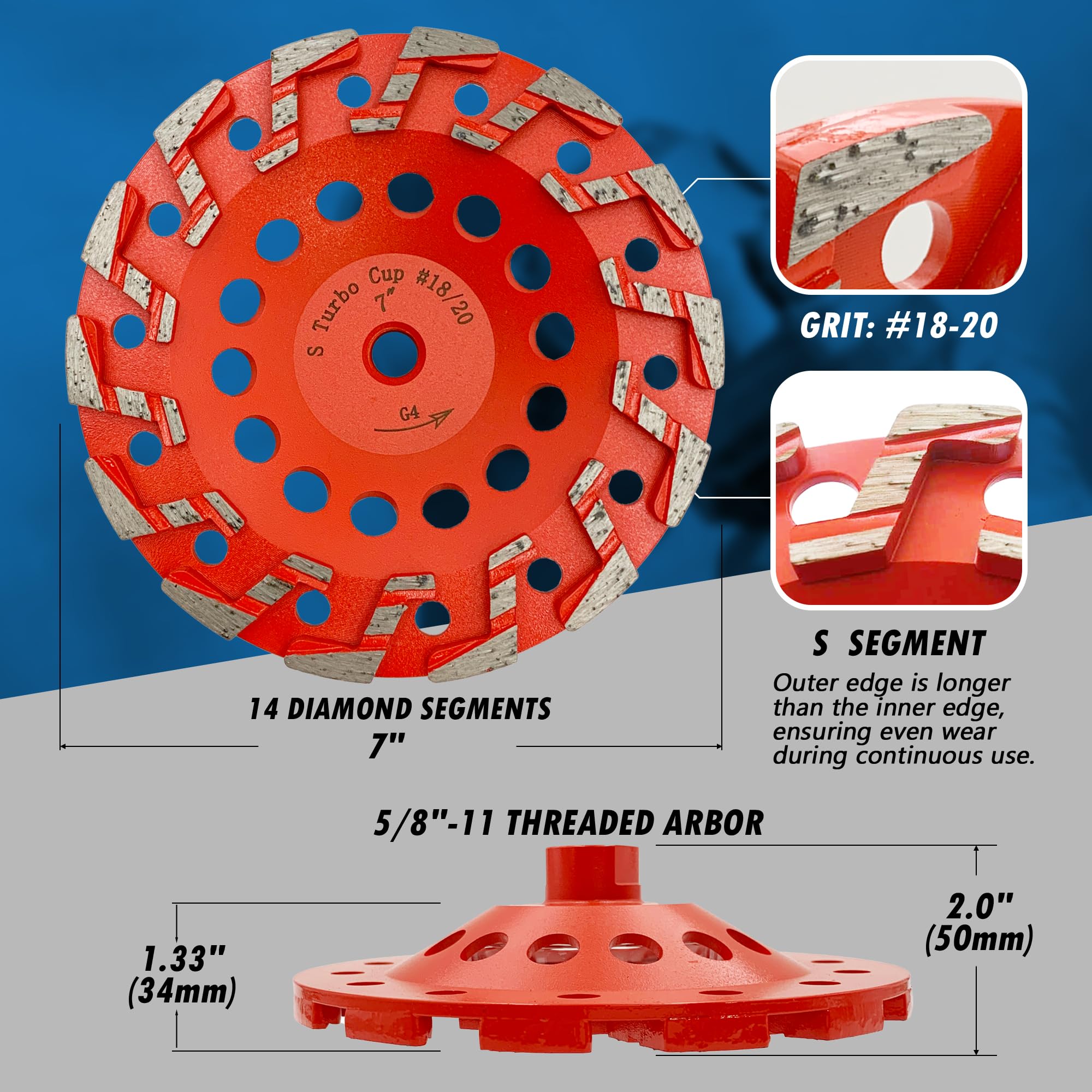 EDiamondTools 7-inch wheel tackles mastic removal with aggressive stock removal.