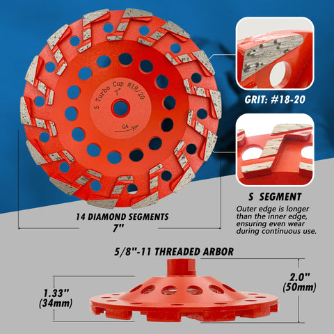 EDiamondTools 7-inch wheel tackles mastic removal with aggressive stock removal.