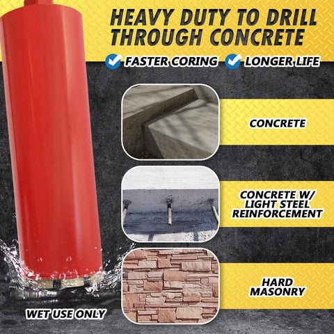 EDiamondTools diamond-concentration core bit for longer life and efficient drilling.