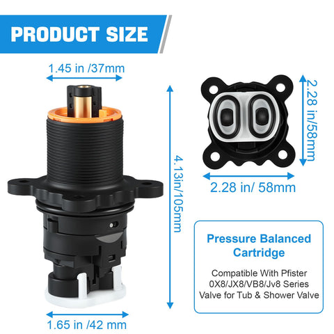Edifla 9745299 Pfister compatibility with VB8/JV8 valves.