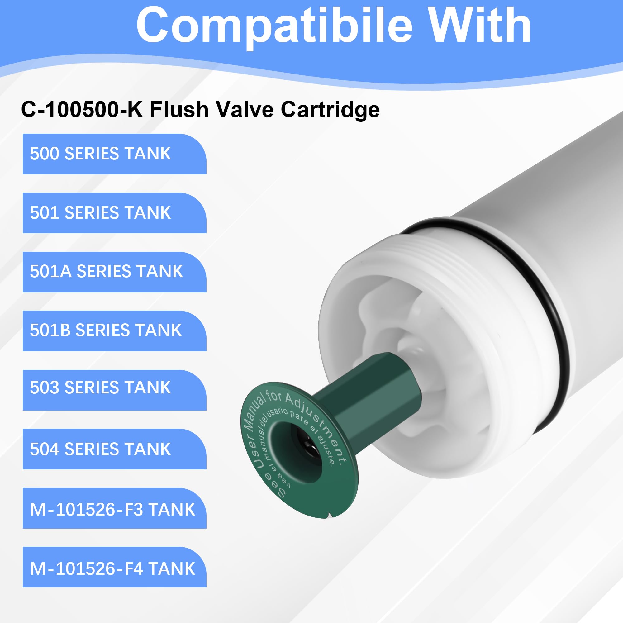 Edifla C-100500-K pressure assist tank fit supports reliable operation in pressure-assisted systems