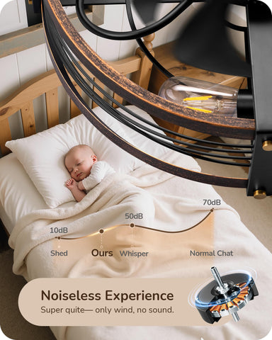 EDISHINE memory function remembers last lighting and fan settings