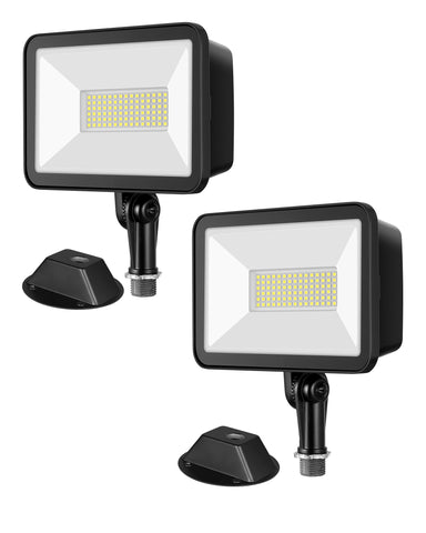 EDISHINE 10000LM flood light front view for driveway illumination