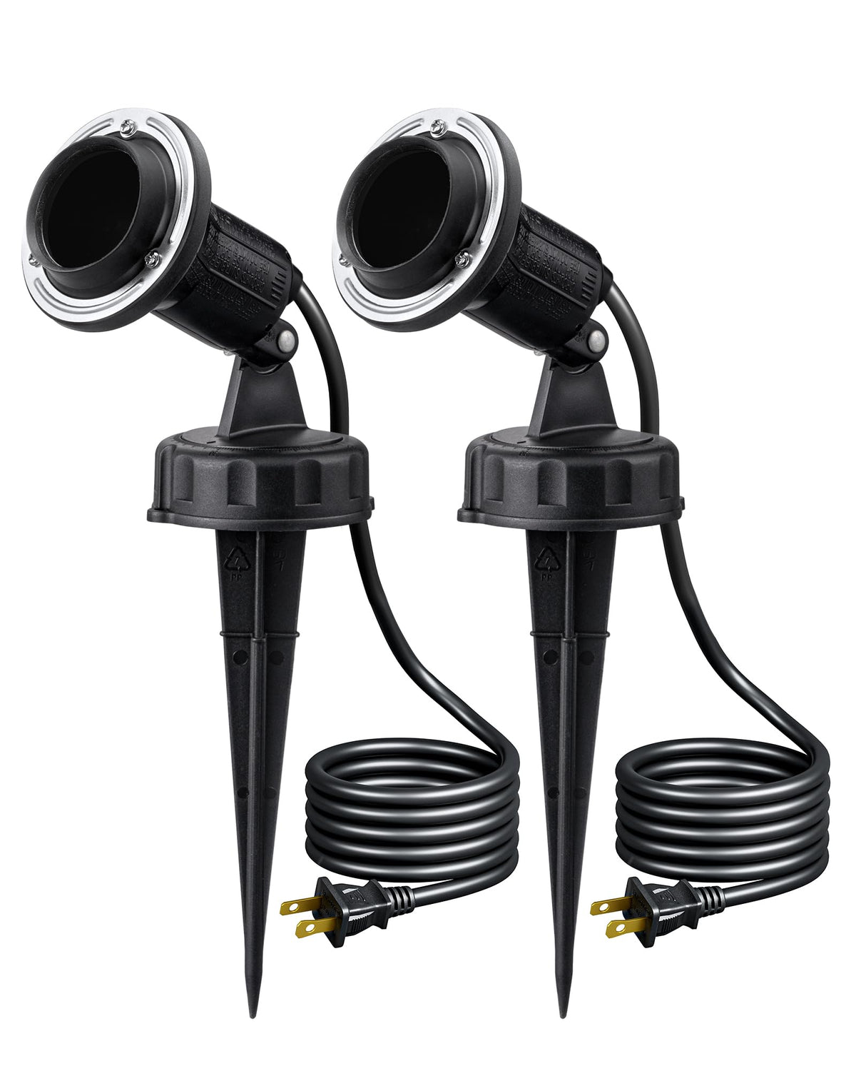 EDISHINE outdoor spotlight with wall mount for weatherproof garden lighting
