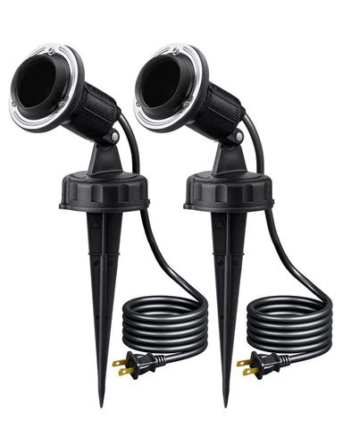 EDISHINE outdoor spotlight with wall mount for weatherproof garden lighting