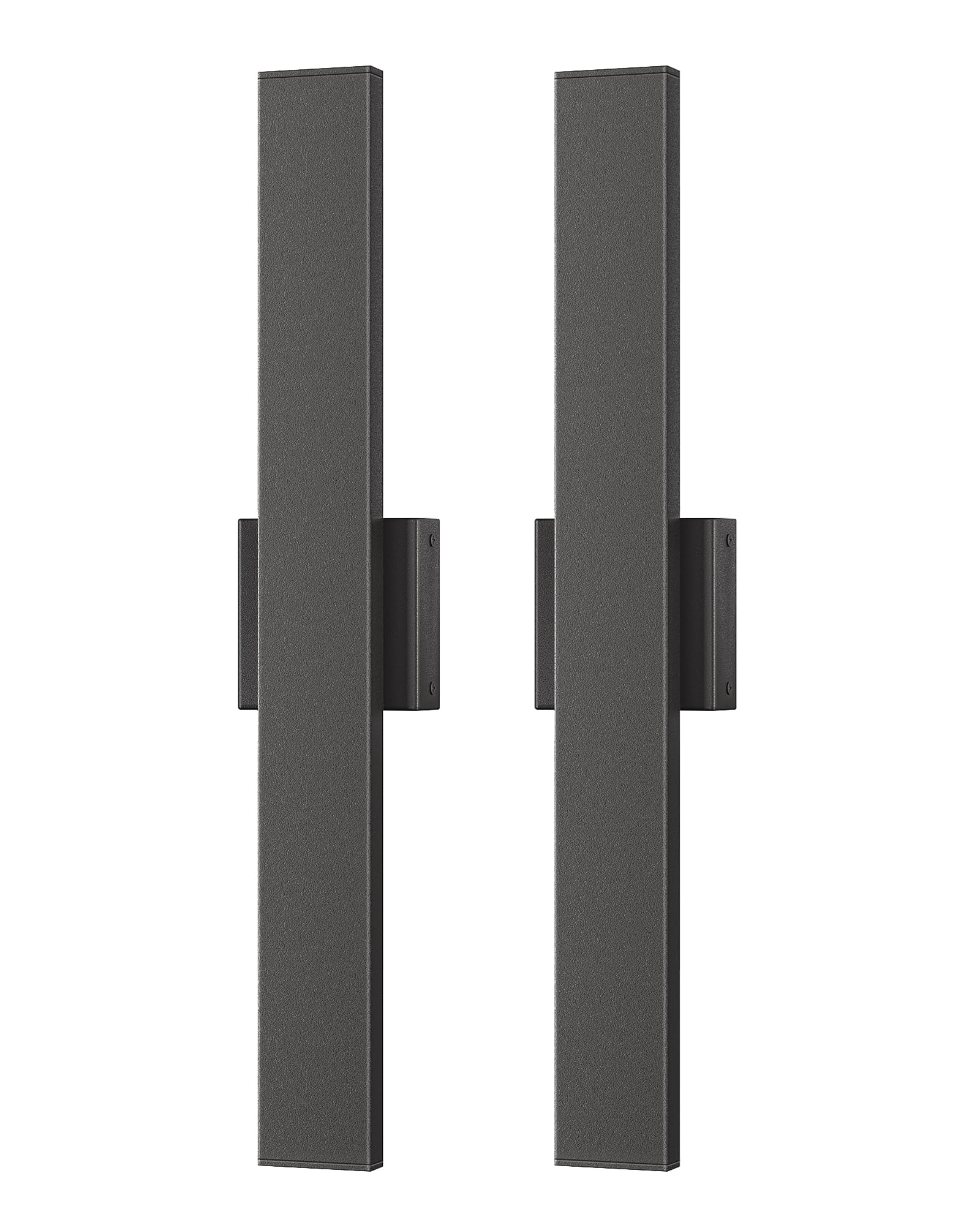 EDISHINE two-pack outdoor fixtures ready for porch, patio, or garden lighting.