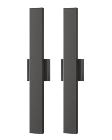 EDISHINE two-pack outdoor fixtures ready for porch, patio, or garden lighting.