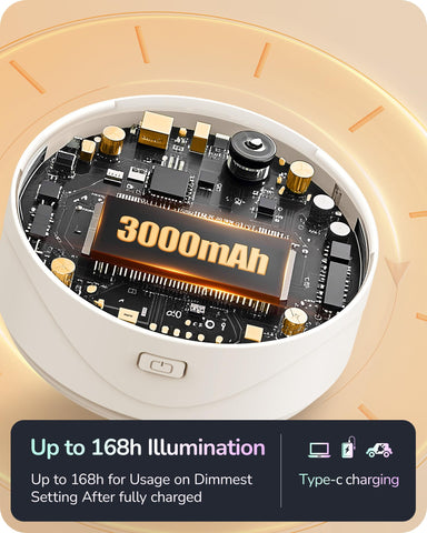 EDISHINE 3000mAh battery powers long-lasting illumination