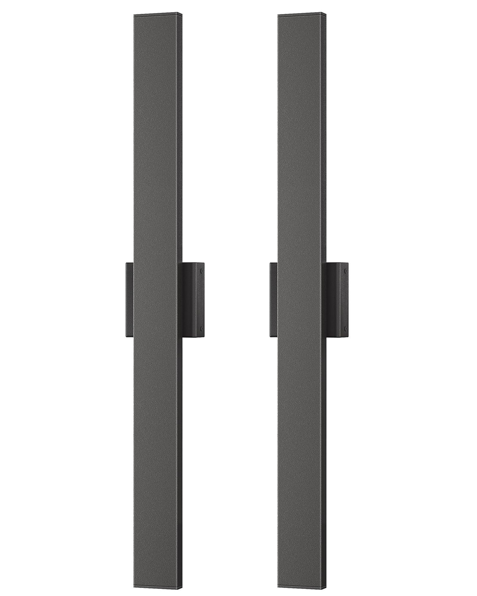 EDISHINE 31in LED outdoor wall light slim linear silhouette suits modern facades.