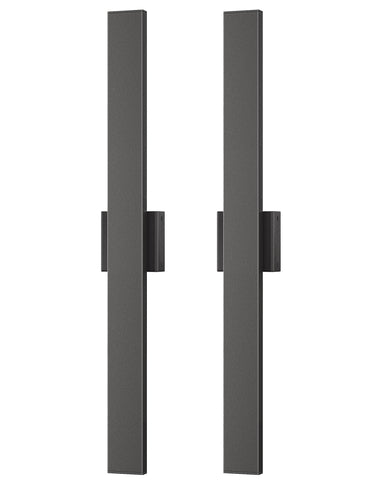 EDISHINE 31in LED outdoor wall light slim linear silhouette suits modern facades.