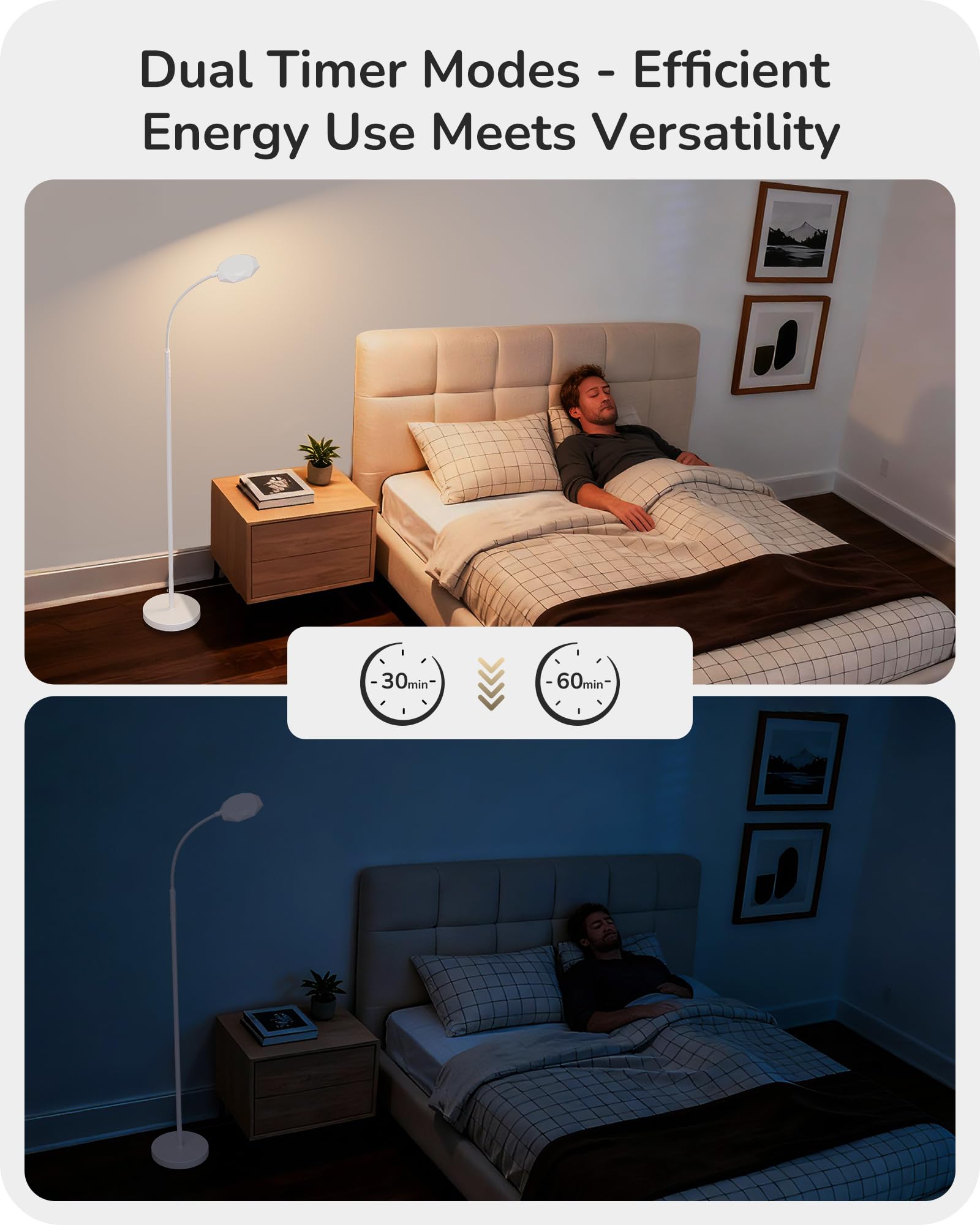 EDISHINE 4CCT color temperature lets you shift from warm to cool ambiance