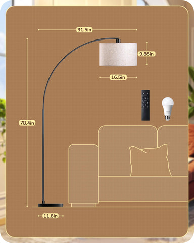 EDISHINE remote keeps lighting control within reach from the sofa.