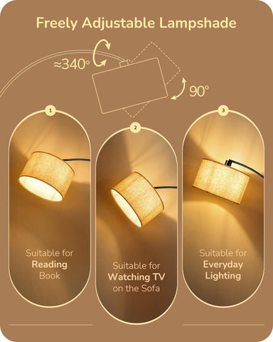 EDISHINE lamp rotation enables flexible lighting angles.