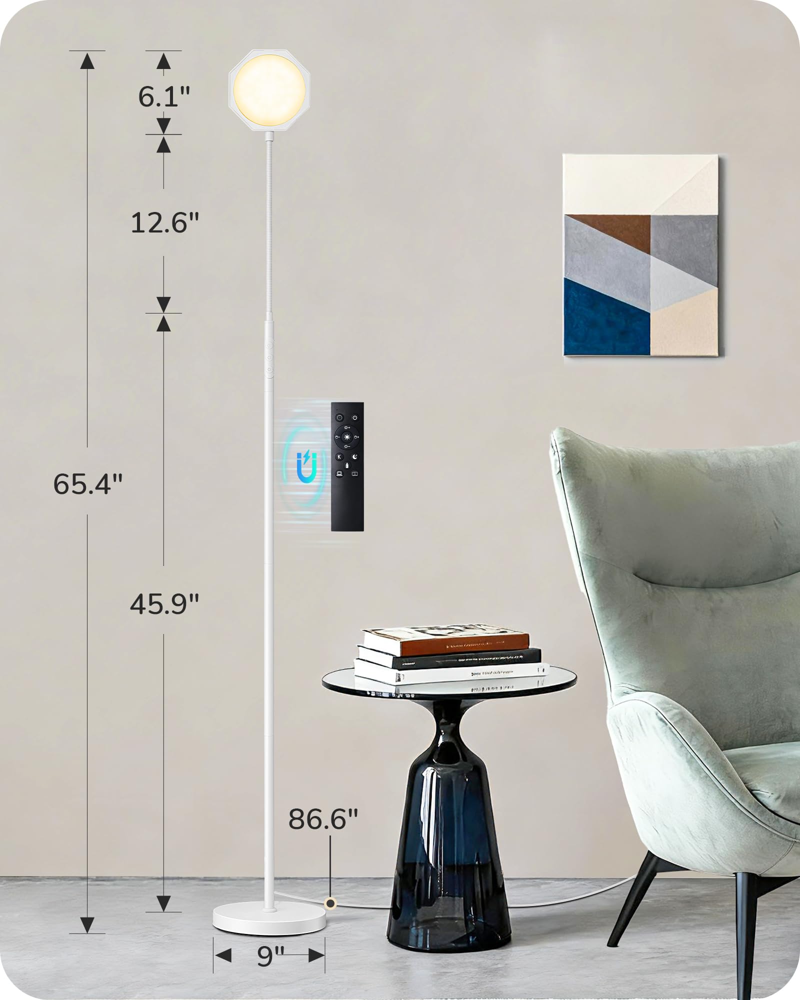 EDISHINE bedroom night light provides gentle ambient lighting for restful nights