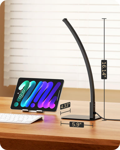 EDISHINE bedside lamp suits bedrooms for relaxing reading and ambiance.