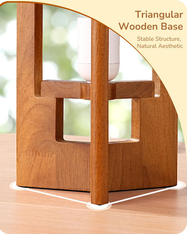 EDISHINE beige linen shade close-up highlighting soft, warm diffusion.