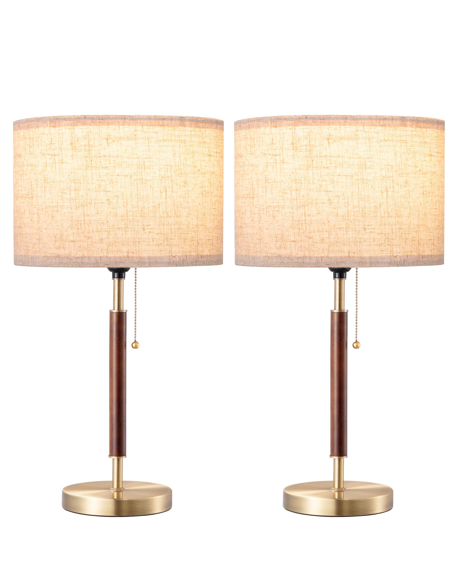 EDISHINE beige linen shade softens lighting for reading or relaxing