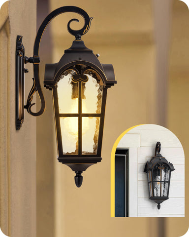 EDISHINE sleek black finish complements modern and traditional exteriors