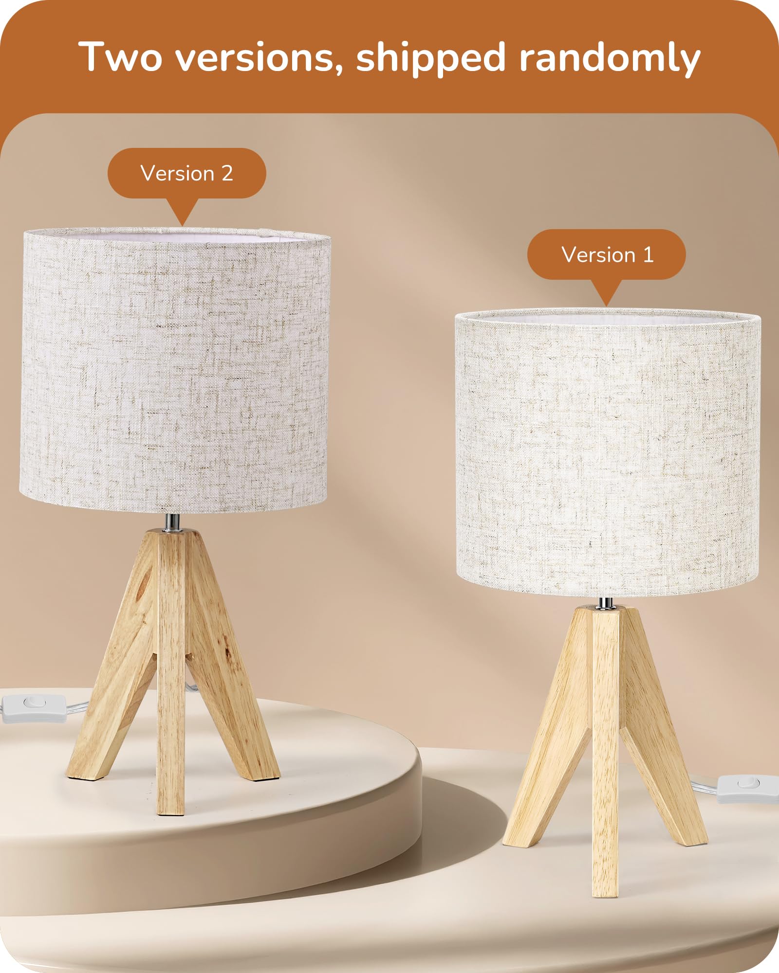 EDISHINE boho linen shade close-up showcases soft, glare-free light for reading.