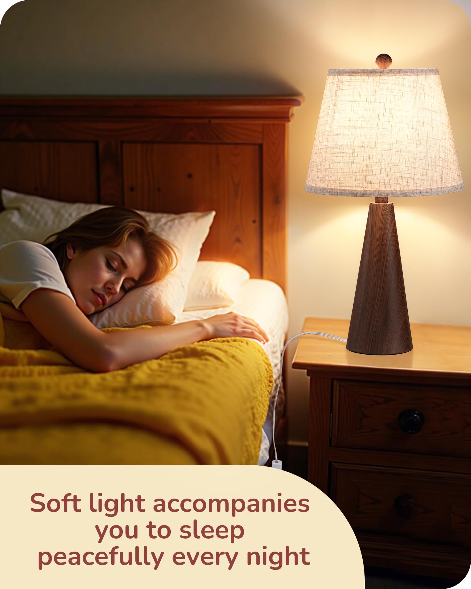 EDISHINE boho table lamp living room ambience enhances cozy spaces.