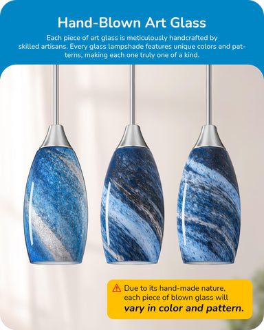 EDISHINE pendant with brushed nickel finish complements modern interiors