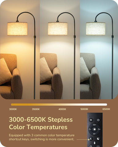 EDISHINE color temperature options from warm to cool