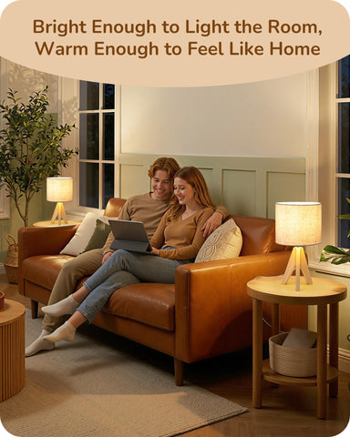 EDISHINE compact end-table lamp fits narrow spaces on small furniture.