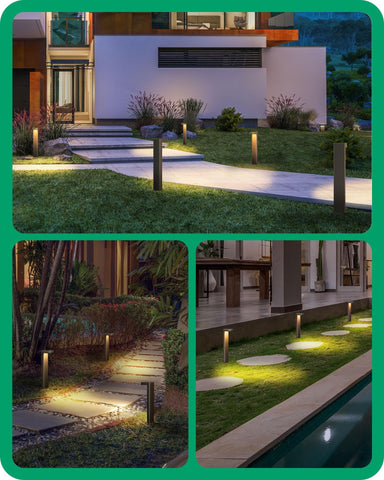 EDISHINE durable aluminum housing supports long-lasting outdoor lighting performance.