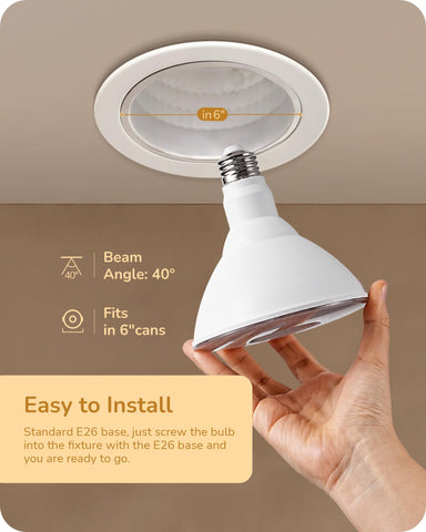 EDISHINE ETL-listed PAR38 flood light ensures safe outdoor operation
