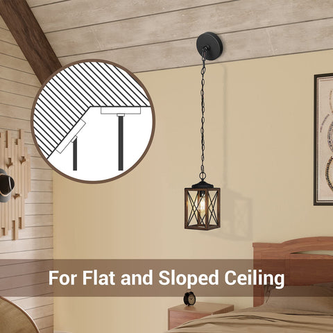 Easy hardwired installation with EDISHINE pendant and included hardware.