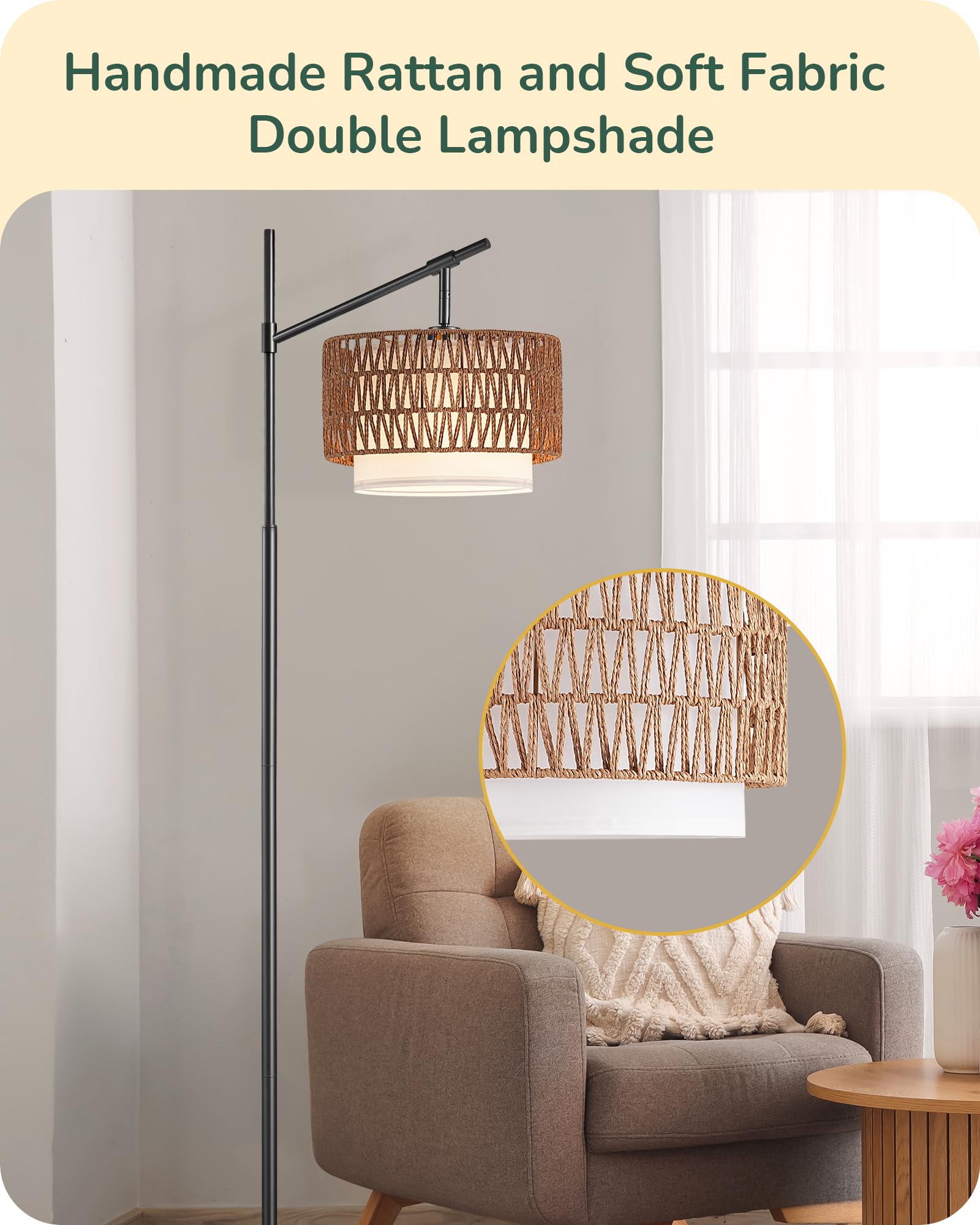 EDISHINE five dimming levels provide mood-ready brightness.