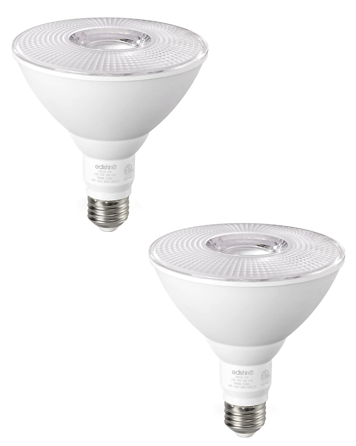 EDISHINE flood light bulb par38 outdoor dimmable for patio and yard lighting