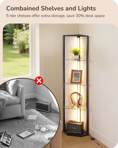 EDISHINE floor lamp in black offers a sleek, modern look