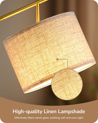 EDISHINE floor lamp foot switch for hands-free lighting control