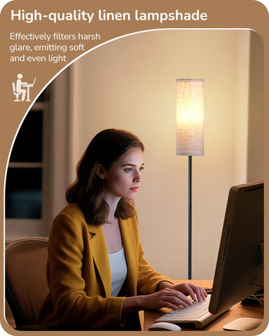 EDISHINE 9W LED bulb with 3 color temps for cozy ambience