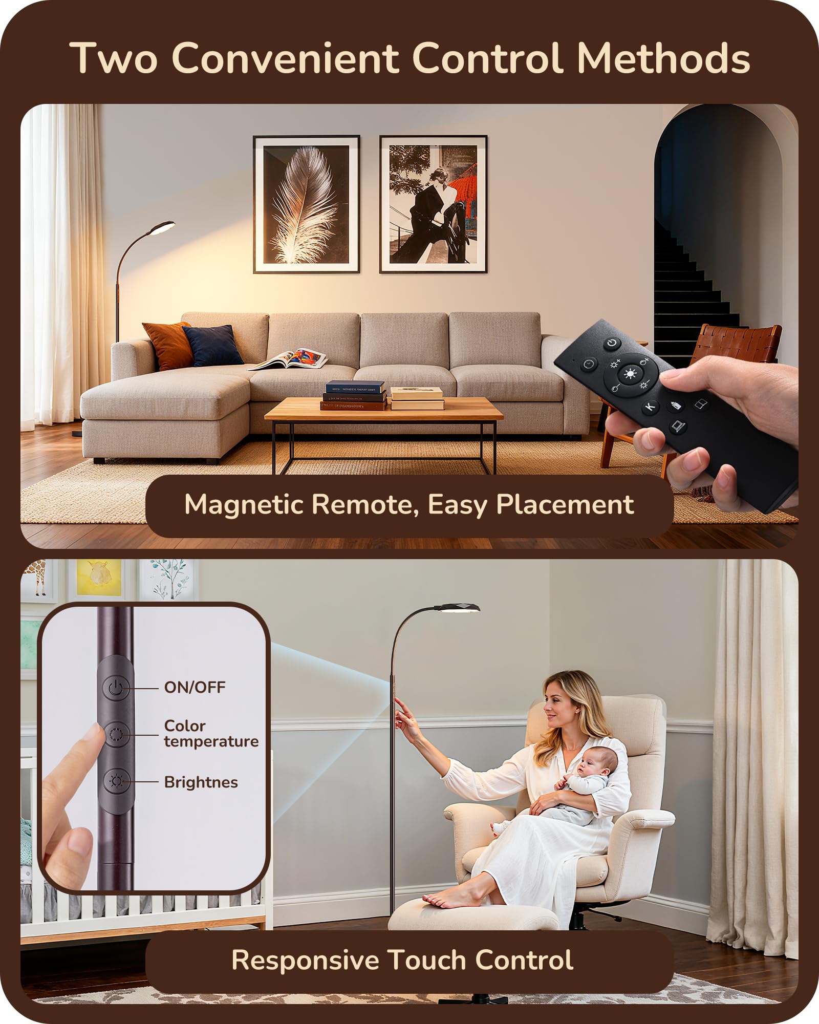 EDISHINE lamp timer feature for safe bedtime reading and routine endings