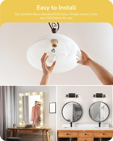 EDISHINE 5000K daylight white glow enhances makeup and daily tasks
