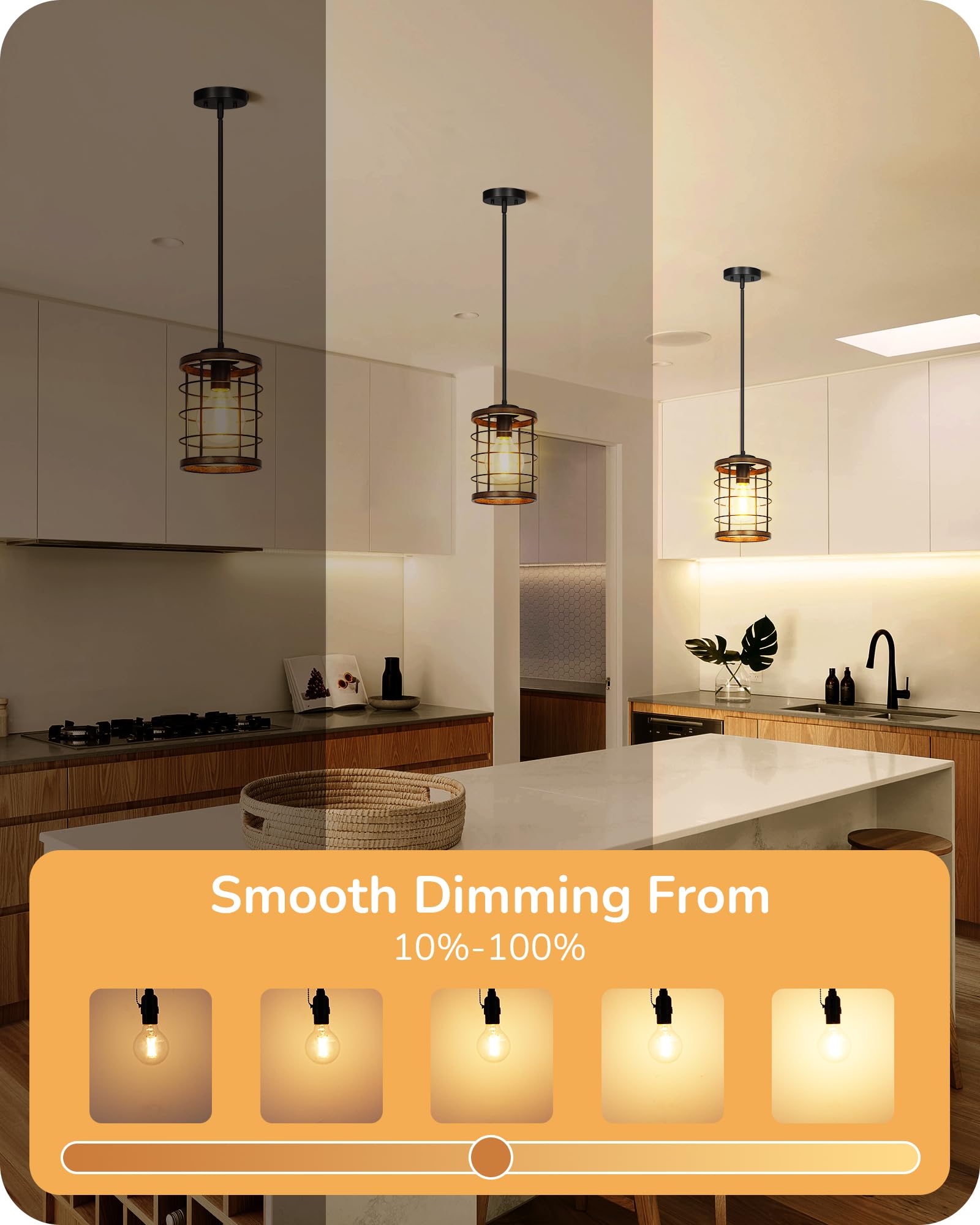 EDISHINE G25 vanity light provides uniform, eye-friendly illumination.