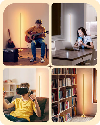 EDISHINE home office corner-light supports focused work with adjustable color temperature.