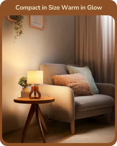 EDISHINE inline switch end table lamp for easy control