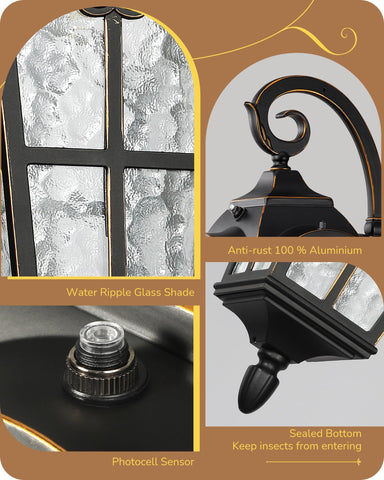 EDISHINE IP65 rated fixture withstands rain, snow, and wind