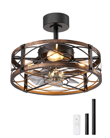EDISHINE kitchen and bedroom farmhouse fandelier for ambient lighting