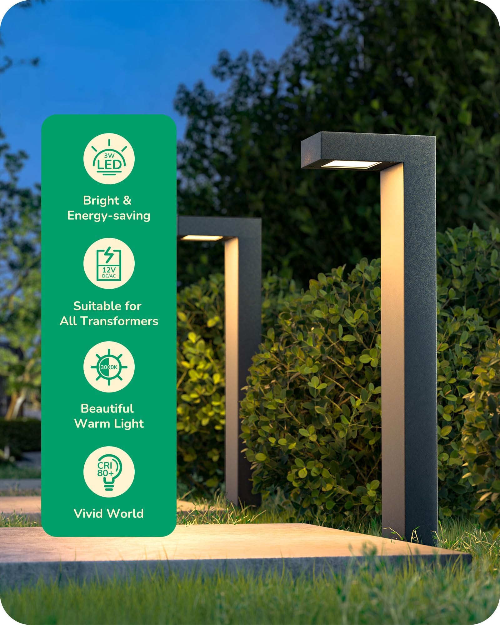 EDISHINE landscape lighting quick-connectors demonstrate easy setup for seamless pathway illumination.