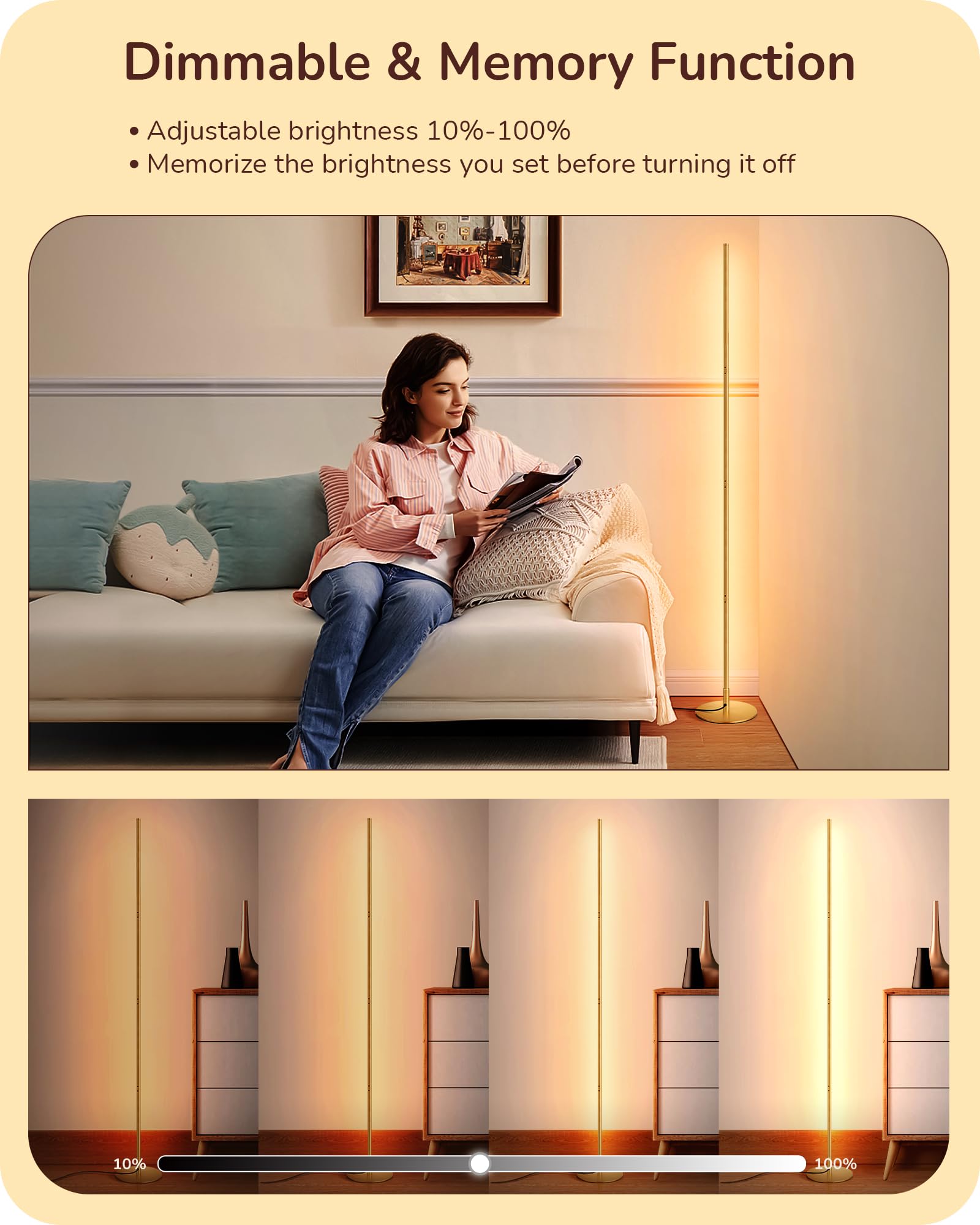 EDISHINE 3000K warm white light creates cozy ambiance in living rooms