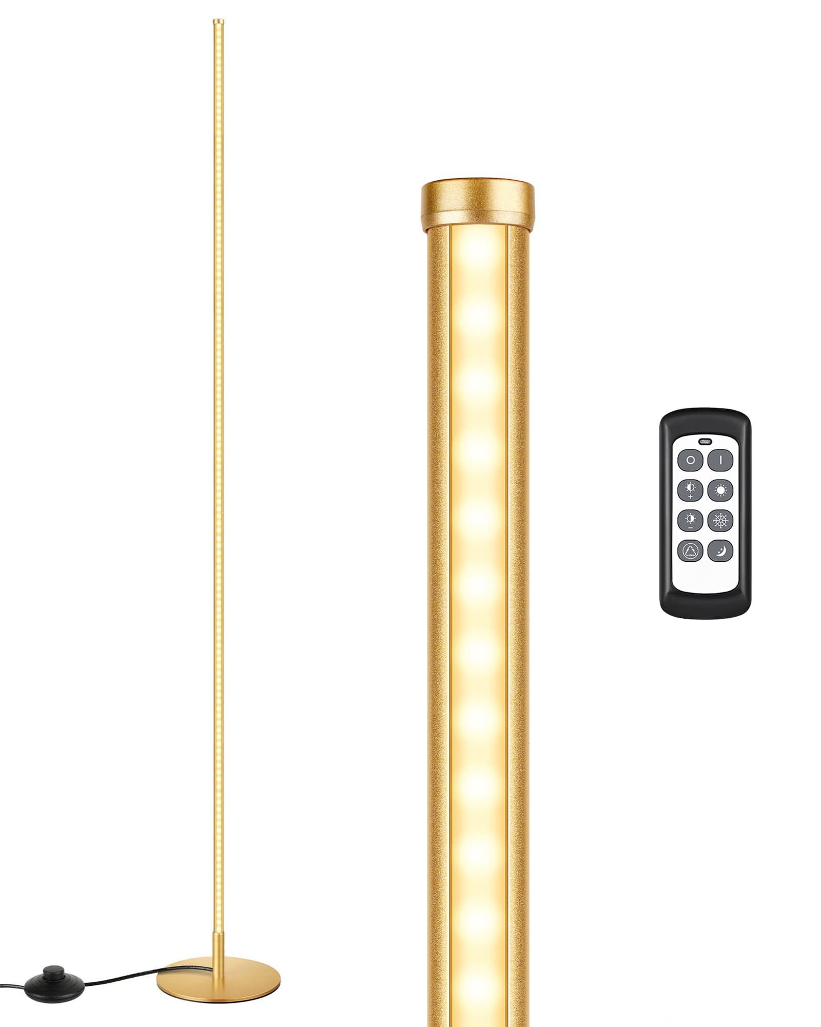 EDISHINE living room corner lamp, space-saving design, fits tight corners.